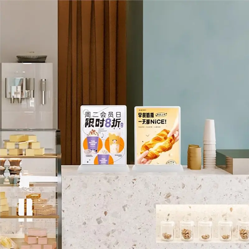 AM-A4 충전식 LED 라이트박스 비즈니스 LED 조명 간판 광고 조명 LED 포스터 메뉴 디스플레이