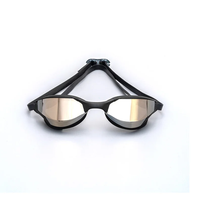 Adult Swimming Goggles Electroplate Fog-proof Professional Racing Goggles Men Women Cool Silver Plated
