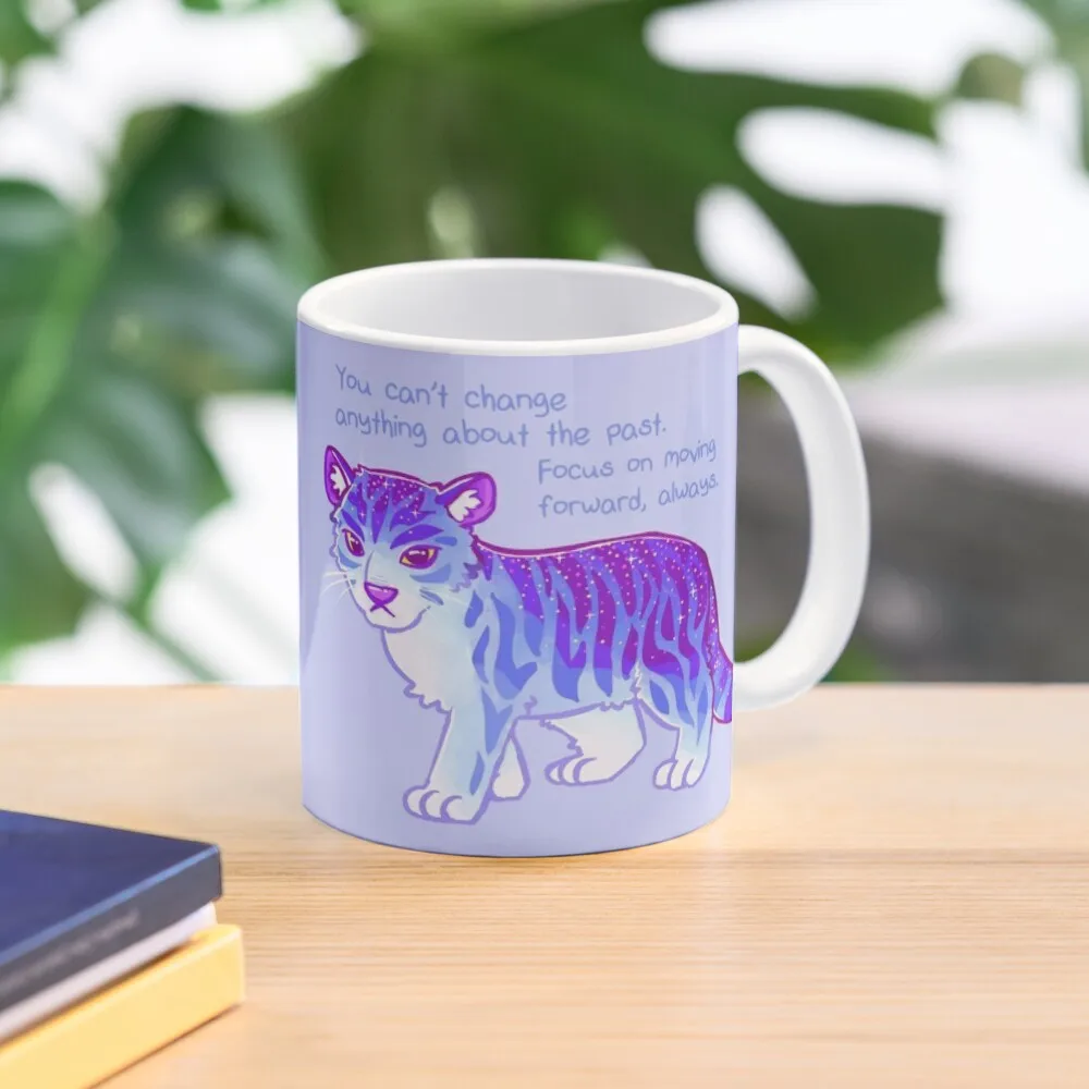 

Focus on Moving Forward Tiger Coffee Mug Creative Cups Pottery Cups Mug