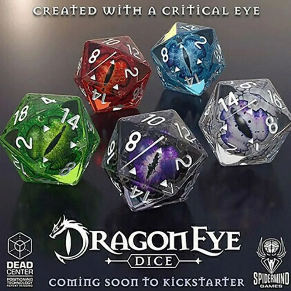 

Dragon Eye Dice Resin Crafts Polyhedral Crystal Longan Dice Home Ornaments Tarot Game Halloween Party Toys Desktop Entertainment