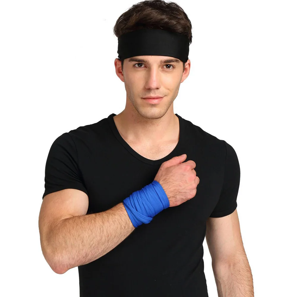Sports Sweatband 1Pcs Sport Bandanas Hairband Outdoor