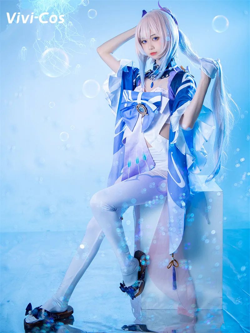 

Vivi-Cos Game Genshin Impact Sangonomiya Kokomi сексуальный горжественный костюм для косплея Хэллоуин