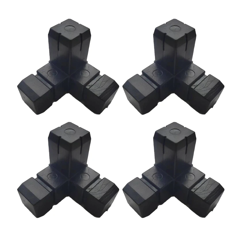 Ângulo Direito Curva Conector Plástico Prateleira Apertado Fixação Peças Canto tipo Guardrail Varanda Gabinete 25×25 1pc