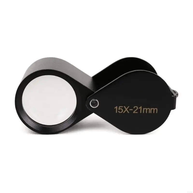 02DC Handheld Magnifying Glass 10X/15X/20X/30X Magnifying Lens Eye-Loupe Magnifier for Science Inspection Jewelry Coin Stamps