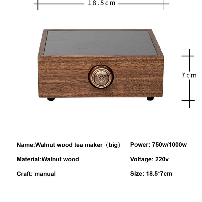 1000W Electric Ceramic Stove Portable Tea Maker Automatic Keep Warm Electric Tea Stove 6 Gear Heating Boiling Water Heater