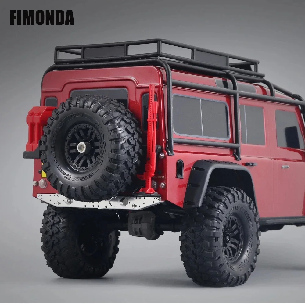 Premium Metal Front and Rear Bumper with Winch Mounting Base for 1/10 RC Crawler Car Upgrade