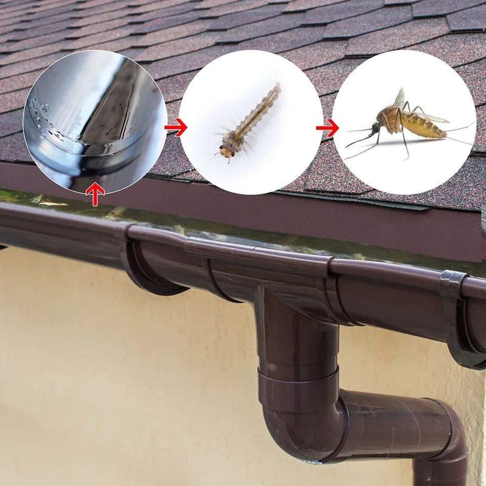 Lainrrew Dachrinnenschutz Aus Aluminium – 3 Stück, Flexibles Filtersieb (7,6 Cm) Gegen Laub & Schmutz, Einfache Montage