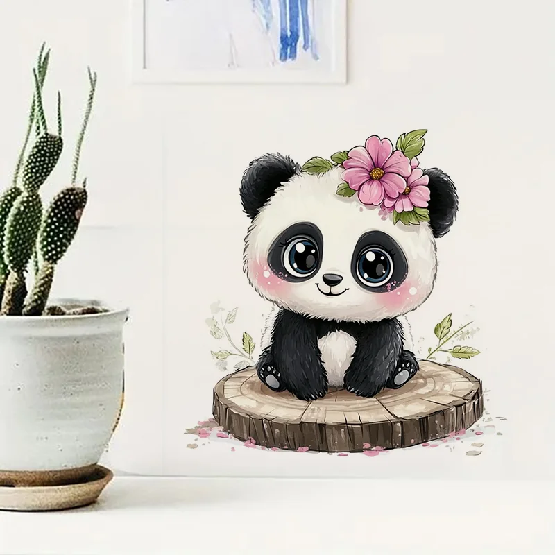 Cute Panda Toilet Stickers Decoration for Living Room, Wall, Bedroom, and Home Decor Car Decals Self-Adhesive