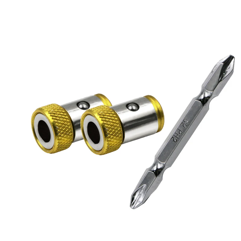 3pcs Screwdriver Magnetic Ring 1/4" Universal Metal Screwdriver Drill
