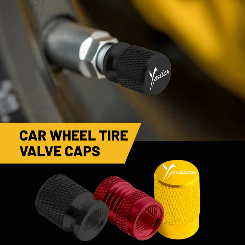 4 Pz Metallo Per Lancia Y Phedra Thema Ypsilon Distintivi Ruota Auto Pneumatici Tappi Valvola Coperture Accessori