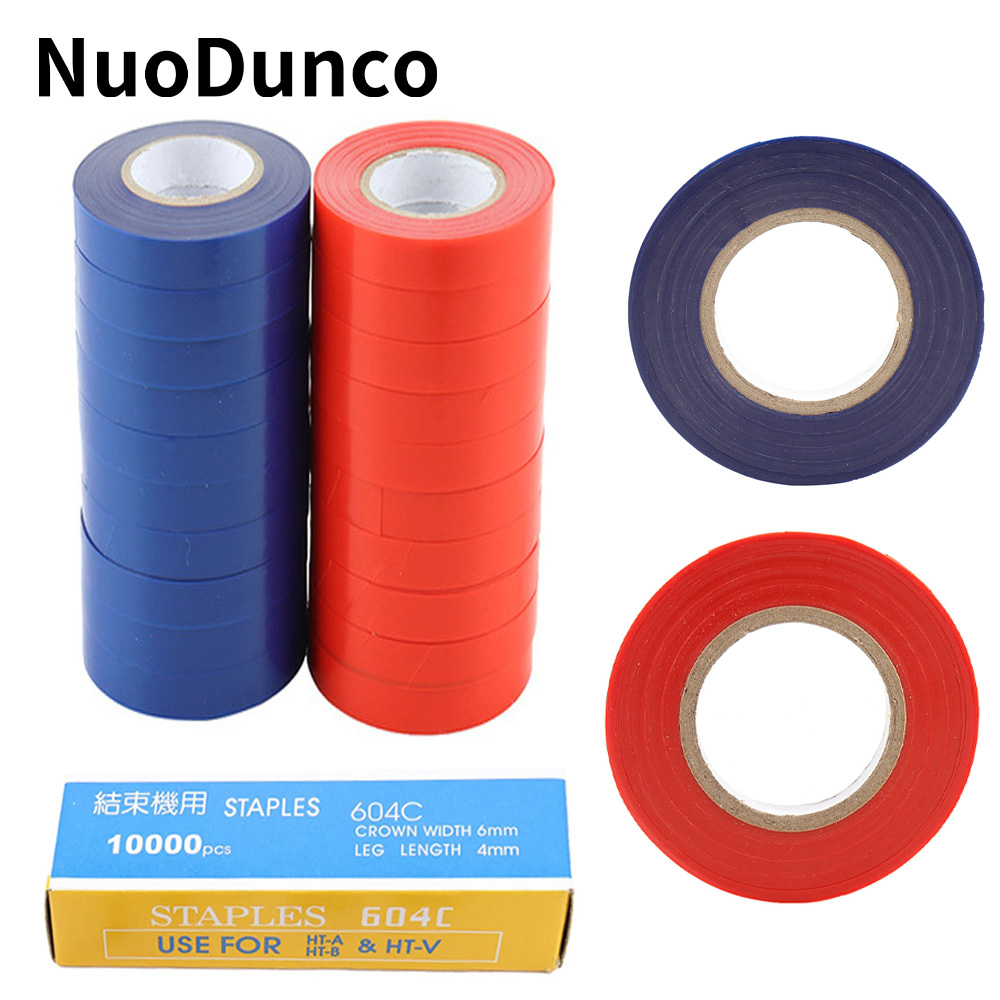 10pcs Tying Machine Tape Plant Branch Cable Tie Handmade Banding Tool for Garden Banding Machine Vegetable Fruit Tree Taper