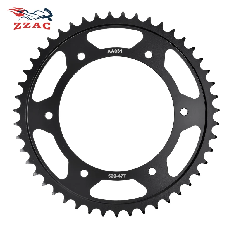 

520 47T 20CrMnTi Motorcycle Rear Sprocket Sprocket For Husqvarna 650 TR Terra 2013-2014 650 TR Strada 2013-2014 650TR