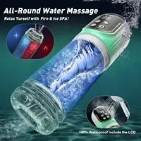 4in1 LCD Automatische Männlicher Masturbator Stoßen Rotierenden Saugen Masturbation Tasse Blowjob Penis Pumpe Tasche Pussy Sex Spielzeug für Mann 6
