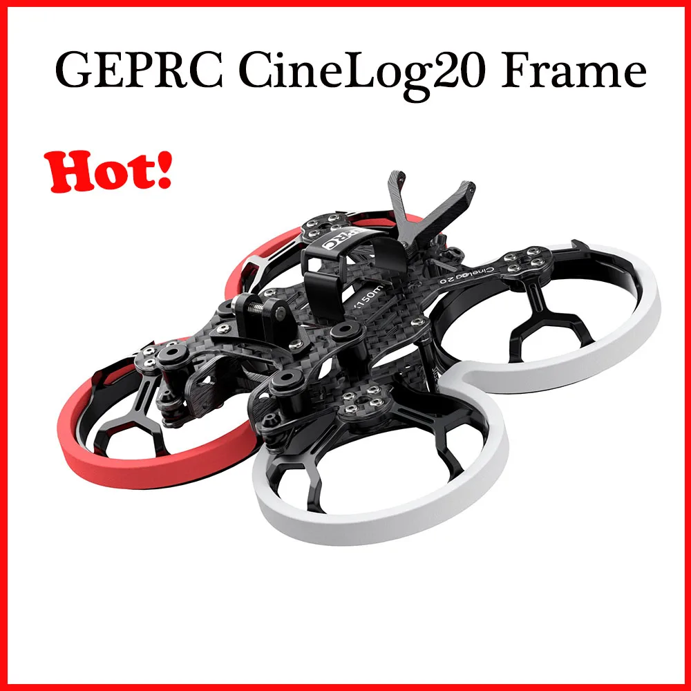 

GEPRC CineLog20 Frame for FPV Drone GEP-CL20 Design the Outer EVA Damping Ring to Effectively Reduce the Impact Force 2 Inch
