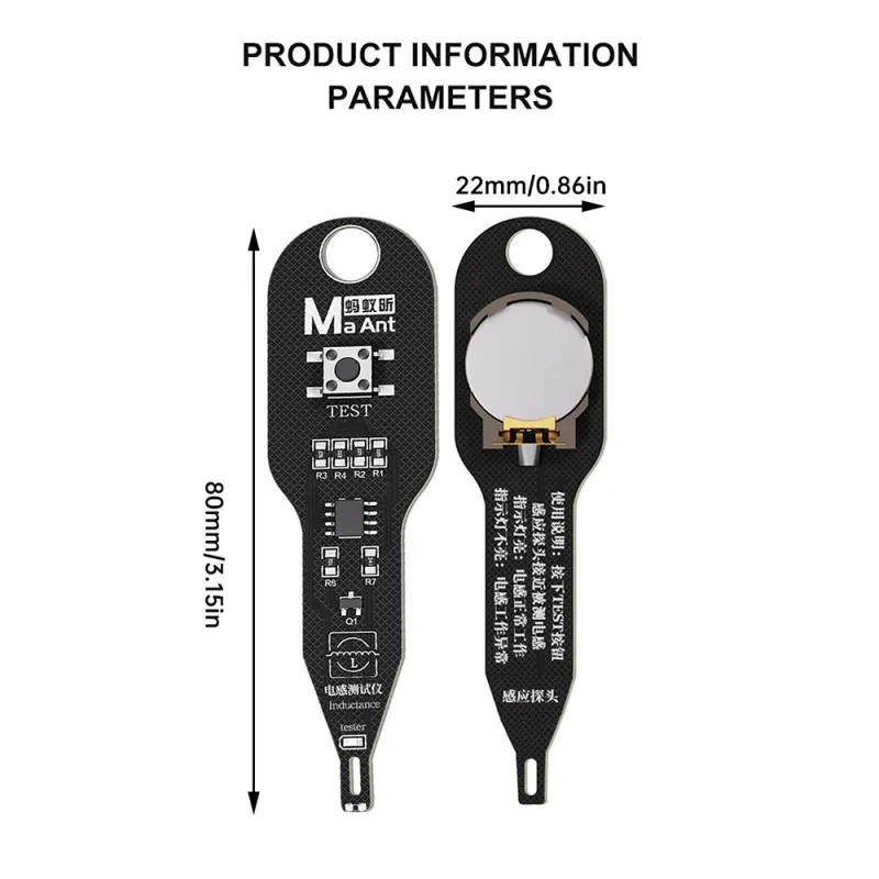 MaAnt 인덕턴스 테스터 고정밀 오류 감지기 휴대폰 마더보드 수리를 위한 빠른 PCB 오류 위치 탐지 도구