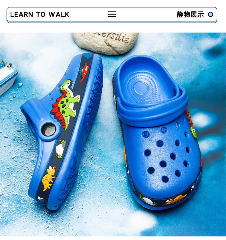 صنادل كرتونية للأطفال ، نعال صيفية ، أحذية حديقة غير رسمية ، أحذية شاطئ مجوفة للأطفال ، الأولاد والبنات ، موضة جديدة