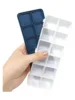 Bview Art 12 Compartments Plastic Paint Palette Paint Tray with Soft Lid for Watercolors, Gouache, Acrylic and Oil Paint 3