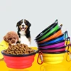 Foldable Travel Dog Bowl Portable Soft Silicone Pet Bowl for Dogs Food Water Container Puppy Feeding Bowls Outdoor Pets Supplies 1