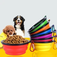 Foldable Travel Dog Bowl Portable Soft Silicone Pet Bowl for Dogs Food Water Container Puppy Feeding Bowls Outdoor Pets Supplies 1