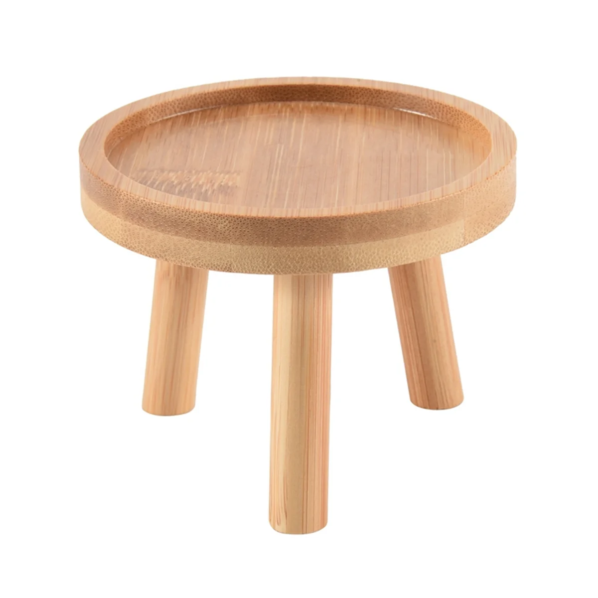 Wooden Plant Stand Flower Pot Base Holder Stool High Stool Balcony Succulent Round Flower Shelf for Indoor Outdoor plant stand,wooden flower shelf