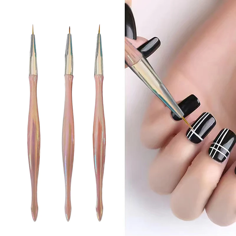 6PCS/PACK UV Gel Nail Brush DIY Painting Pen Manicure Acrylic Drawing Brush For Nail Art Design Nails Tip Display Painting Tool