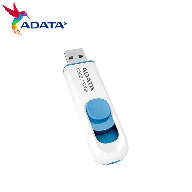 Original ADATA USB 2.0 C008 16GB 32GB 64GB USB Flash Drive High Speed usb flash drive Memory Stick Pendrive  For Computer — view 3