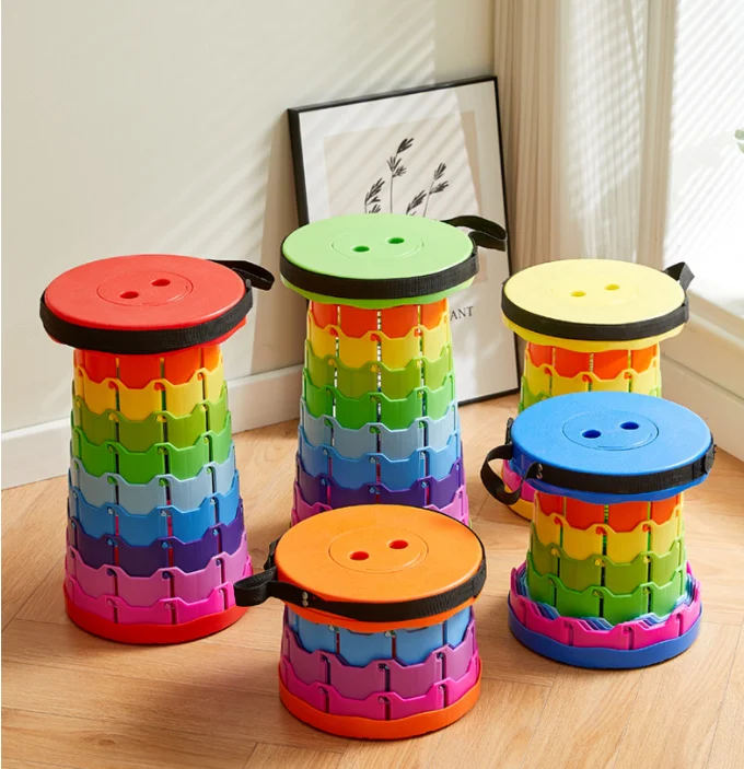 Portable Folding Telescopic Stool with Carry Bag folding stool