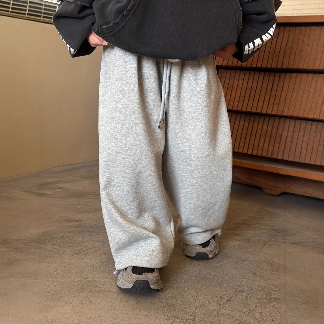 Children Clothes Boys Casual Pants Spring and Summer Fashionable Solid Color Simple Loose Full Length Pants girls pants boys pants kids pants girls trousers