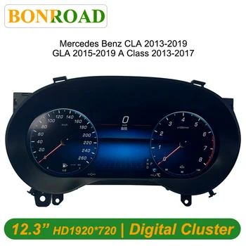 Panel de instrumentos digital Bonroad de 12.3'' para Mercedes Benz C GLA CLA W176 117C177 X156 2015-2018, grupo de instrumentos digital para el tablero de mandos. 1