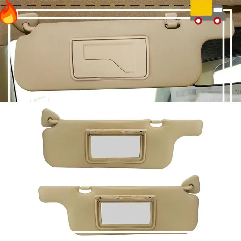 Car Sun Visor For Toyota Corolla 2001-2007 Makeup Mirror Sun Shielding Board Inner Front Windscreen Sunvisor