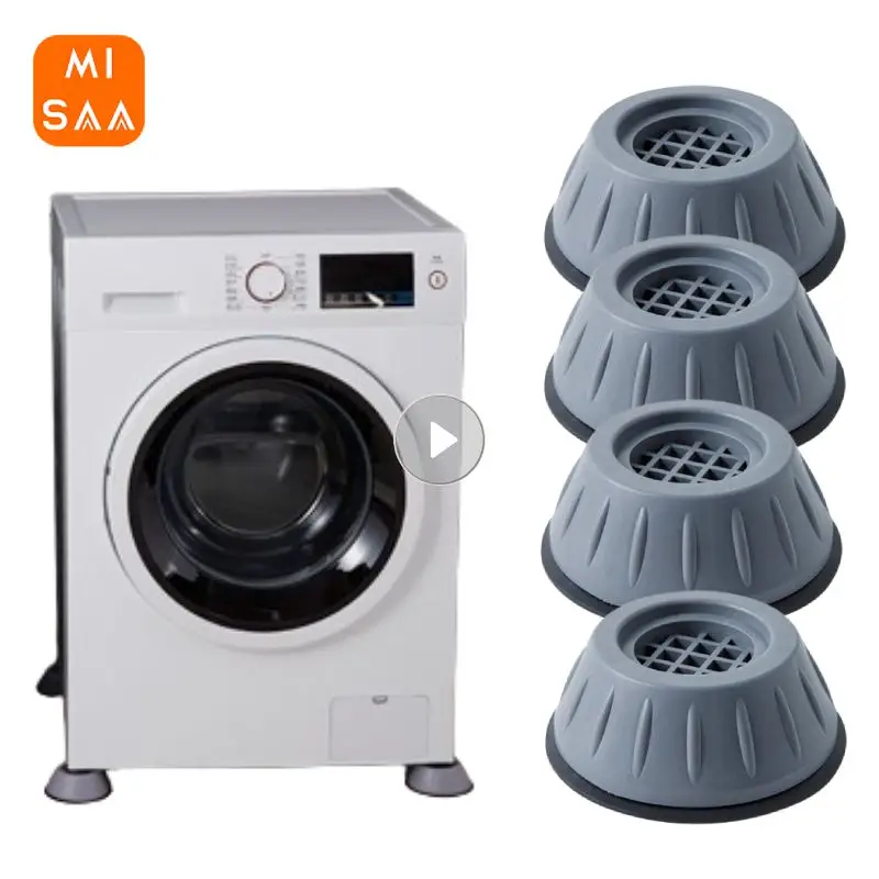 Universal Washing Machine Base Cushion Bracket Anti Slip And Shock-absorbing Pad Elevated Silent Shock Absorber Pad 1/2/4Pcs furniture leg pads rubber furniture feet pads appliance stand