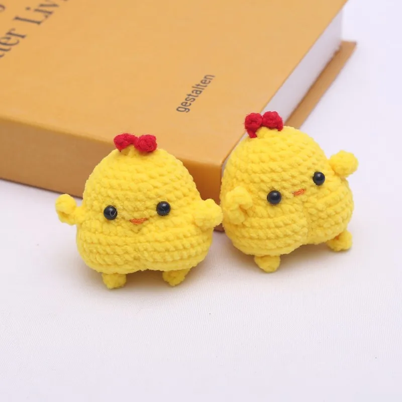 Cute Kapibala Doll Crochet Keyrings Handmaking Knitting Rabbit Keychains Creative Cartoon Pig With Carrot Car Keys Keyrings New