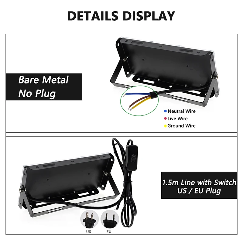 50W 100W 150W LED Grow Light With Tripod Stand Full Spectrum Sunlike LED Phyto Lamp For Indoor Greenhouse Plant Growth Lighting