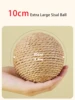 10CM Interactive Sisal Cat Scratching Ball Toy For Kitten Teeth Cleaning Anti Bite Cat Ball Sounding Toy Pet Supplies 4
