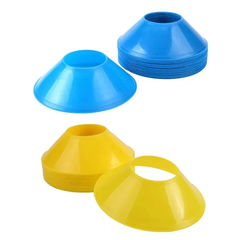 10Pcs Soccer Training Sign Dish Pressure Resistant Cones Marker Discs Bucket Outdoor Basketball Football Training Sports Access