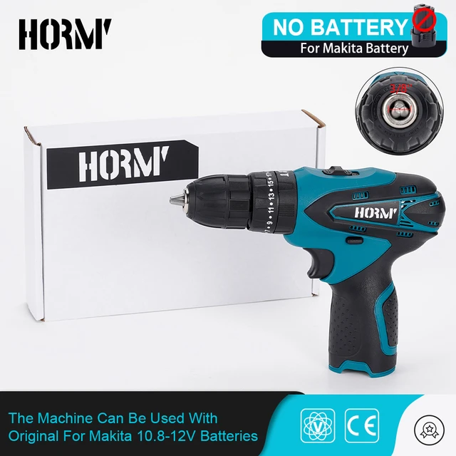 12V 28N.m Electric Drill Cordless Screwdriver Lithium Battery Torque Mini  Drill Cordless Screwdriver For Makita