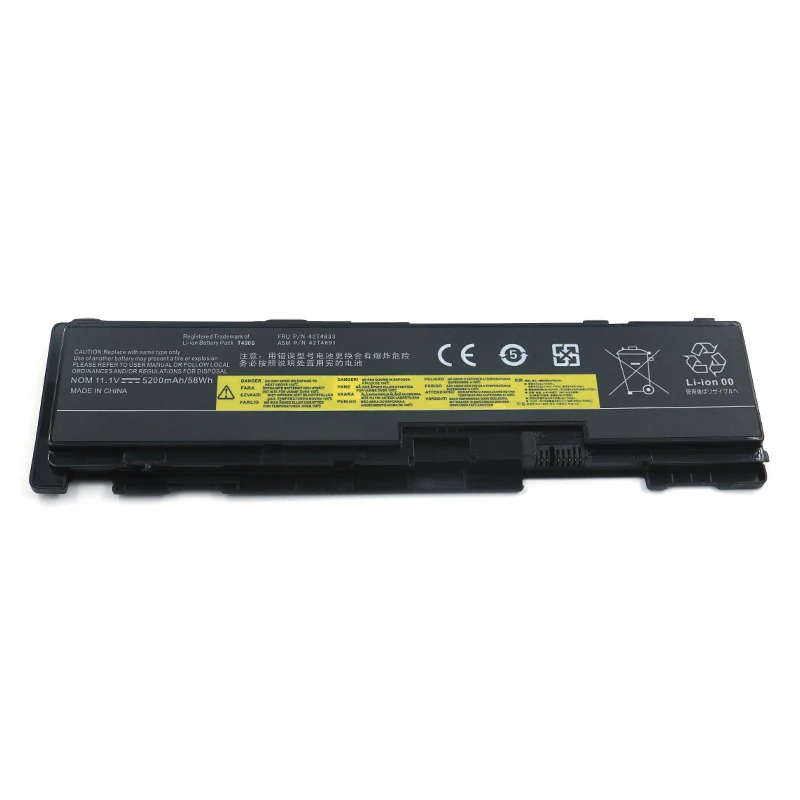 Shuozb 42t4691 42t4833 Bateria do Portátil para Lenovo Thinkpad T400s T410s T410si 42t4689 42t4832 51j0497 Fru 42t4688 42t4690 11.1v - Imagem 5