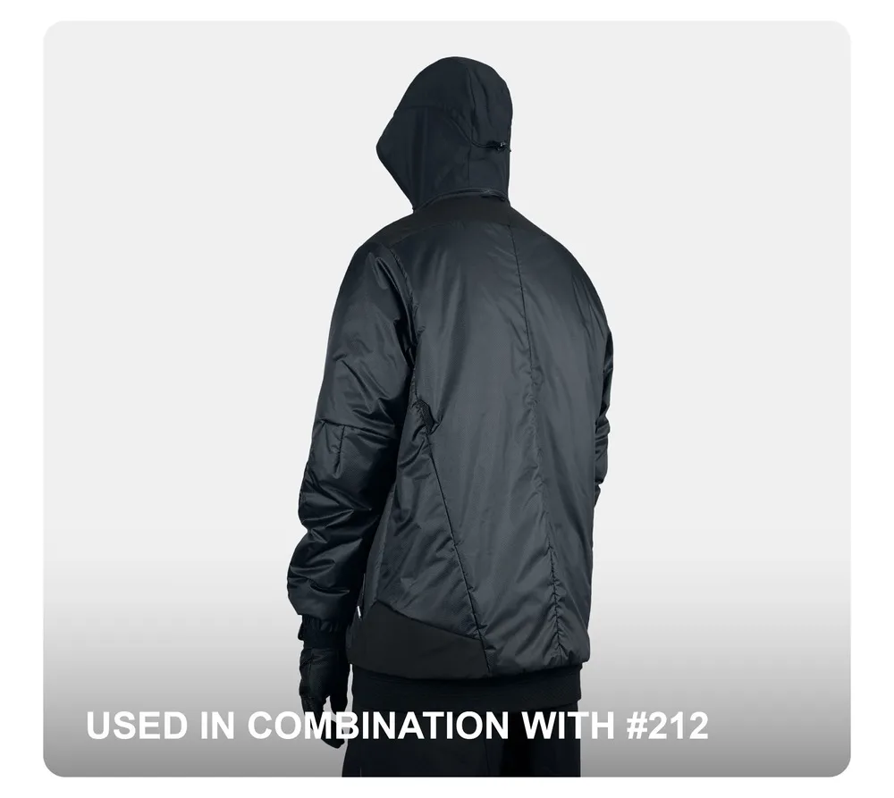 Reindee Lusion 24aw primaloft curved asymmetric zipper lightweight inner jacket warm midlayer multipocket techwear gorpcore