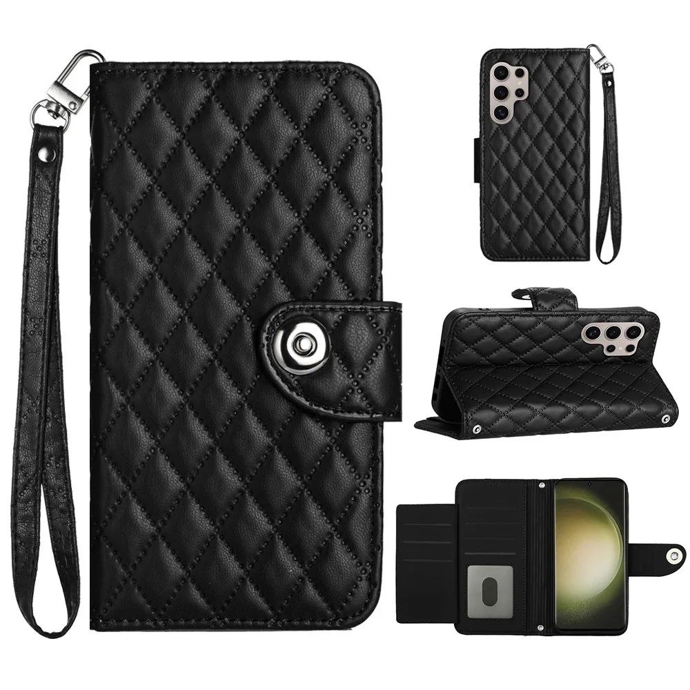 Crossbody Leather Wallet Case with Handy Strap and Multi-Card Slots