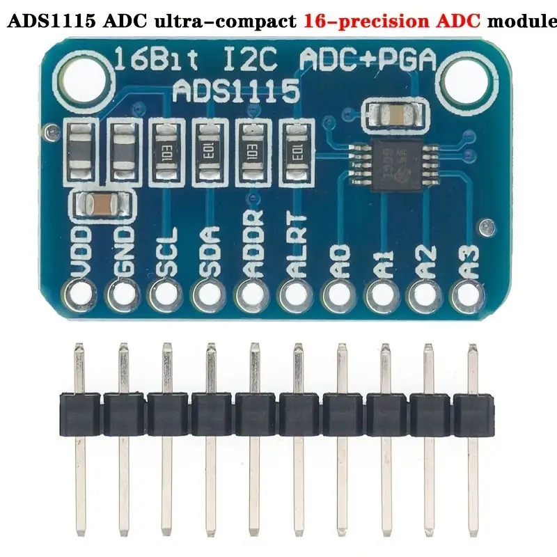 ADS1115 ADC Analog-to-Digital Converter Module with Programmable Gain Amplifier 16 Bit I2C 2.0V To 5.5V for Arduino Raspberry Pi image 2