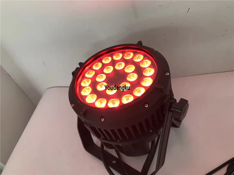 8 pieces night club outdoor lights waterproof par led dmx 24x18w rgbwa uv outdoo