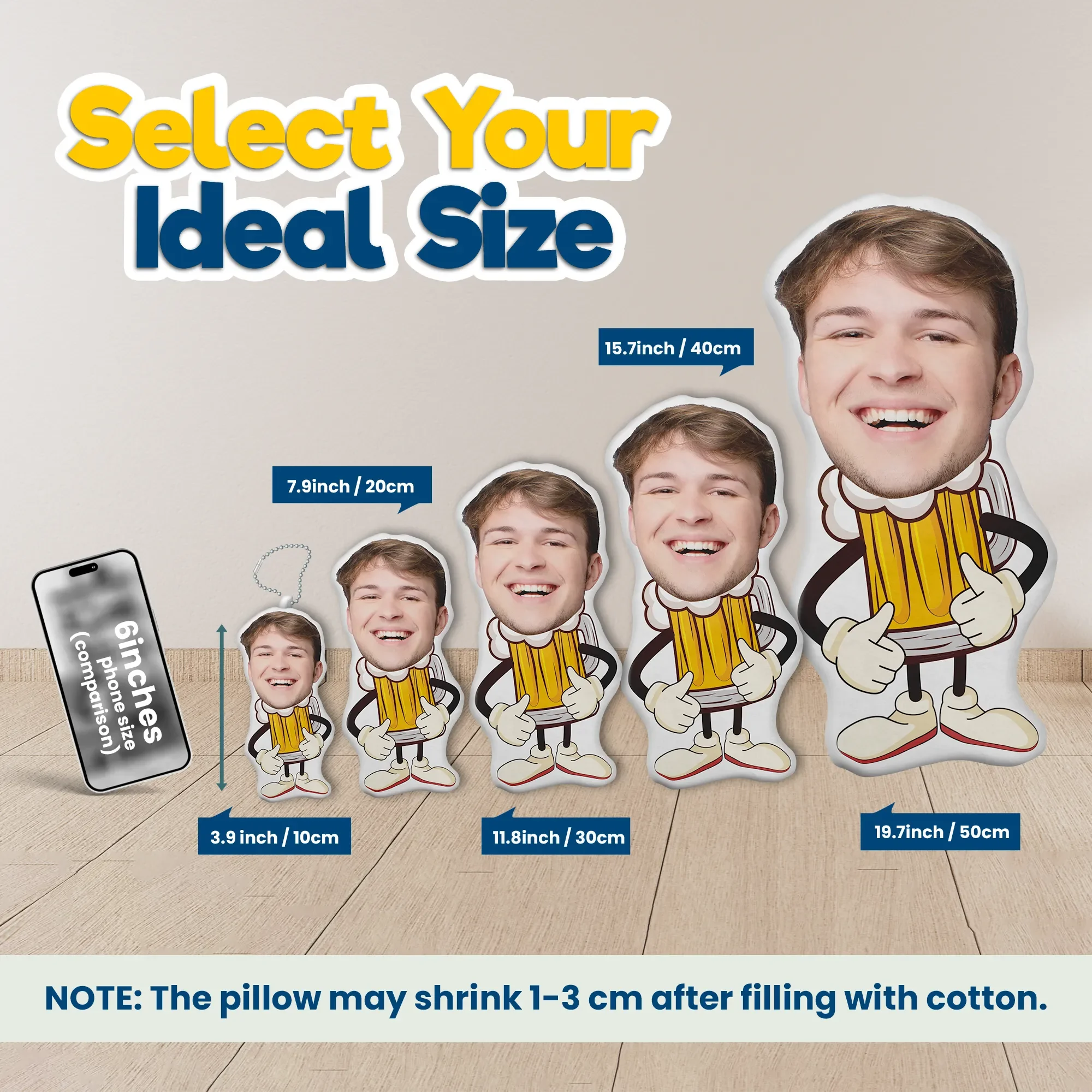 Photo Cushion Humanoid Personalized Filling photo Cushion DIY Pillow for Putting Picture of Parent and Couple Christmas photo cushion personalized photo cushion photo pillow
