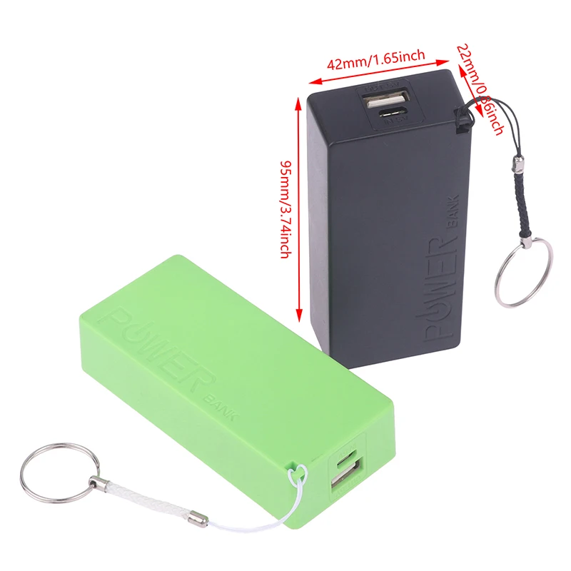 18650 Power Bank Battery Charger Case 5V 1A Portable USB Power Bank Kit Storage DIY Box For Phone MP3 Electronic Charging 3Color