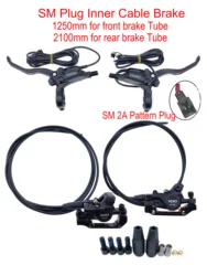 Enhanced E-Bike Folding Bicycle with Hydraulic Disc Brakes and Power-Off Feature (1 pair K Type Brake)