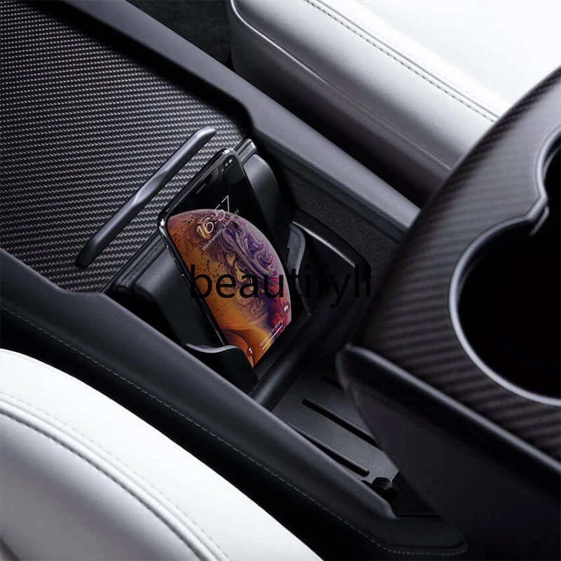 Official car mobile phone wireless charger model s/x (2012-)
