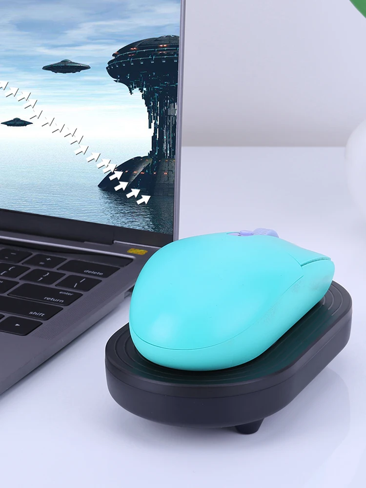 타이머 및 스위치 단추 있는 마우스 지글러 자동 마우스 셰이커, 감지 할 수 없는 움직임, 마우스 자동 PC 화면 활성 유지