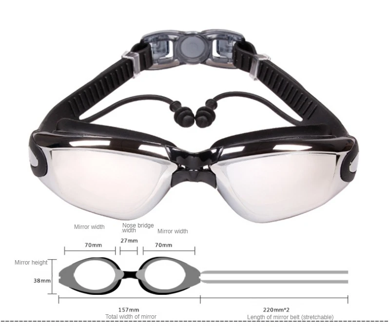 Lunettes Natation Enfant 4-12 Ans, Confortables, étanches