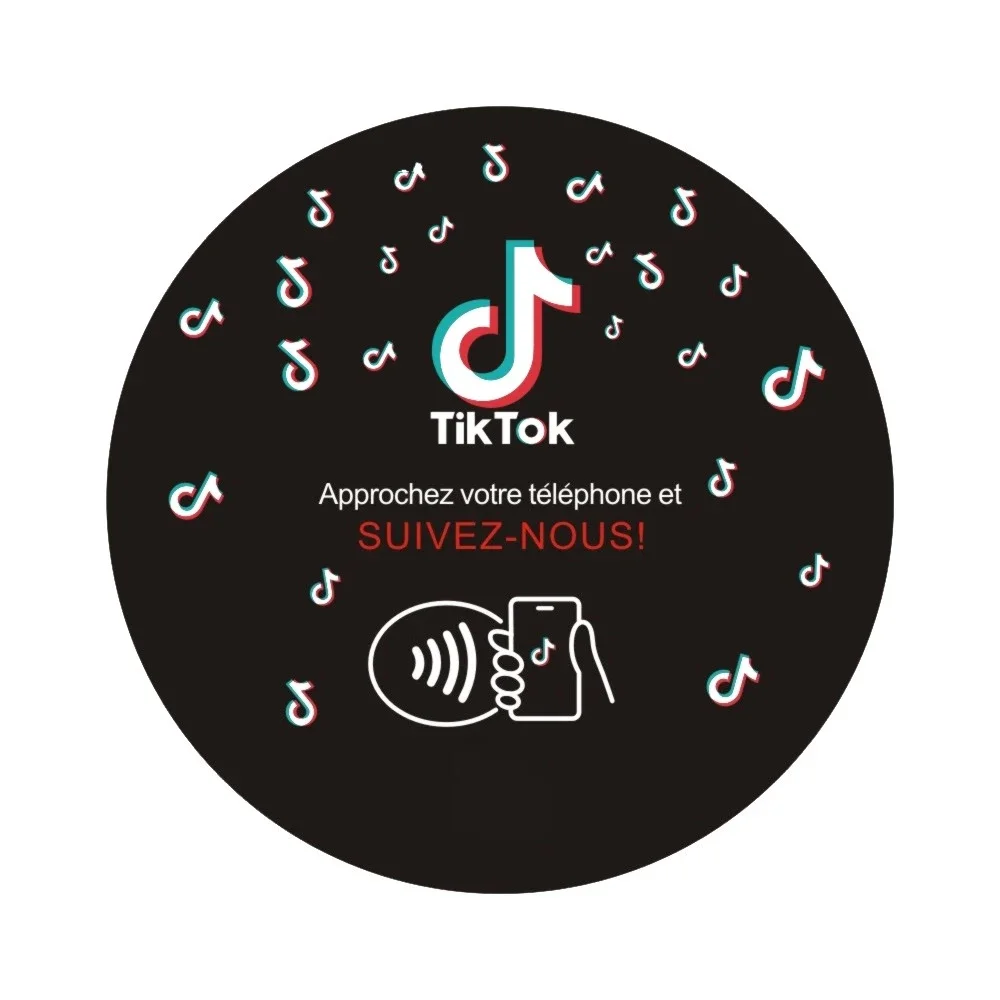 Programmable NFC Round Card for Enhanced Brand Display