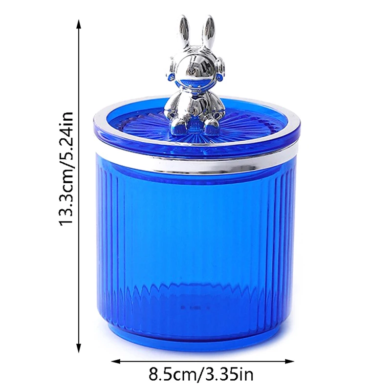 Cute Rabbit Cotton Pad Holder Cotton Swab Rod Storage Box Cosmetics Jewelry Bathroom Makeup Container Lipstick Organizer Box 3