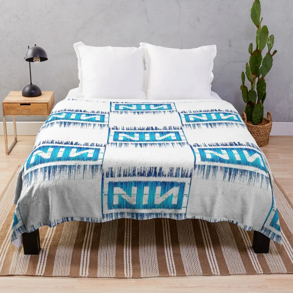 

Blue light hard Throw Blanket Travel Blanket Decorative Sofa Blankets